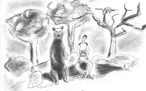 Illustration (by Shawna) from an early version of the book