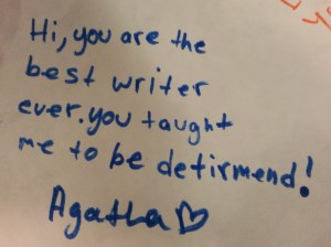 agatha's note